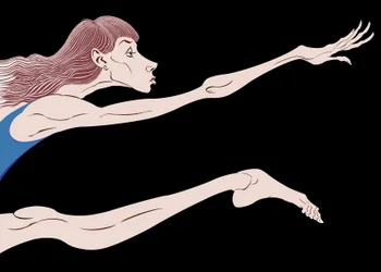 Sylvie Guillem, French ballerina, colour version of black-and-white file image, 2006